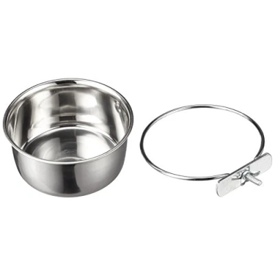 Afbeelding van Kerbl Rvs Bakje 600 Ml 12cm met Schroefbevestiging