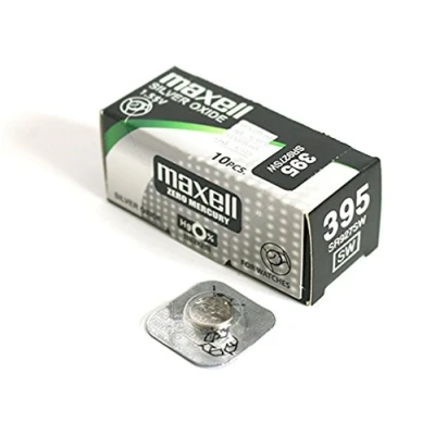 Afbeelding van 1 stuk Maxell 395 SR 927 SW Silver Oxide horlogebatterij
