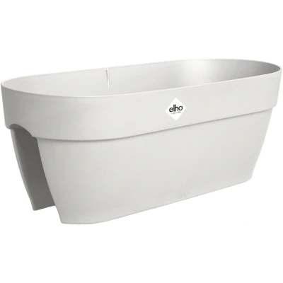 Afbeelding van elho Vibia Campana Flower Bridge 60 Jardinière pour balcon 100 % plastique recyclé Blanc/blanc soyeux 59 x 26 22 cm