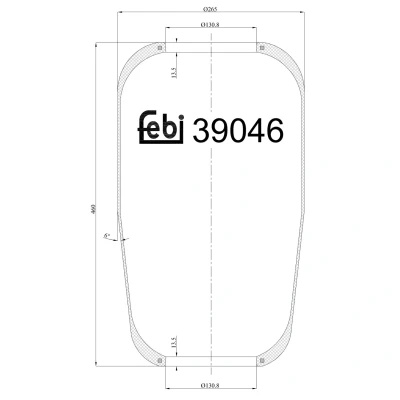 Afbeelding van Febi Bilstein Veerbalg 39046