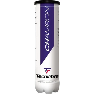 Afbeelding van Tecnifibre Champion Tennisballen Gasgevuld 4 Ballen Allcourt Geel