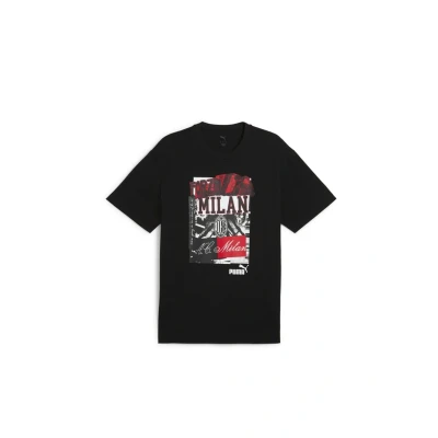 Afbeelding van Puma AC Milan Ftblnrgy Tshirt print, Heren, Maat: Small, Black for all time red
