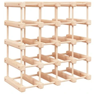 Afbeelding van Wijnrek Voor Flessen 46,5X23X46,5 Cm Massief Grenenhout