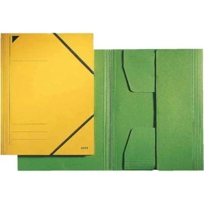 Image de Leitz 1x chemise à élastique, format a4, carton 320 g m2, vert+ 3981 00 55