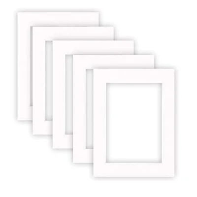 Afbeelding van nielsen Opbergmap karton 1,5 mm set van 5 stuks buitenformaat 30 x 40 cm voor beeldformaat 20,5 29,5 (DIN A4) zuiver wit (lichtwit) glad oppervlak