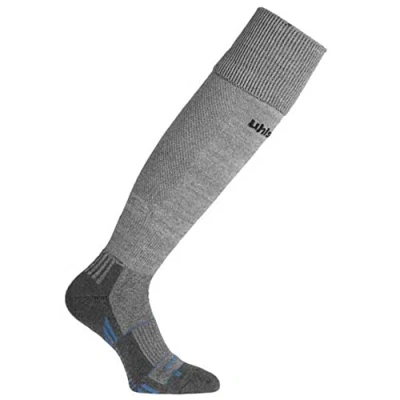 Afbeelding van Uhlsport Team Pro Voetbalkousen Donkergrijs Gemeleerd / Zwart Maat: 41 44