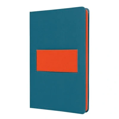 Afbeelding van Sigel notitieboek Linescape Neo formaat A5 met lijn blauw/papaya SI LS205