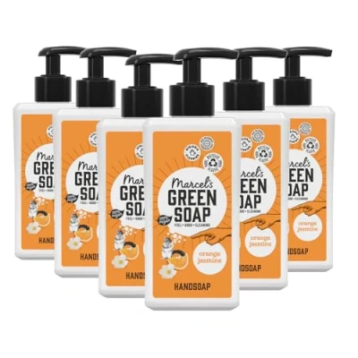Afbeelding van 6x Marcel&#039;s Green Soap Handzeep Sinaasappel &amp; Jasmijn 250 ml