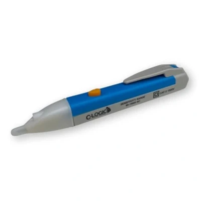 Afbeelding van C LOGIC 25 contactloze spanningsmelder, spanningstester met rode led, bereik 90 V 1000 AC, geluids en visuele weergave, gebroken kabeldetectie, CAT II