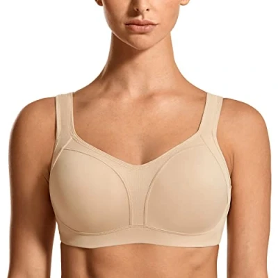Afbeelding van SYROKAN Dames Sprot BH met beugels Sterke grip, Beige, 85D, Beige