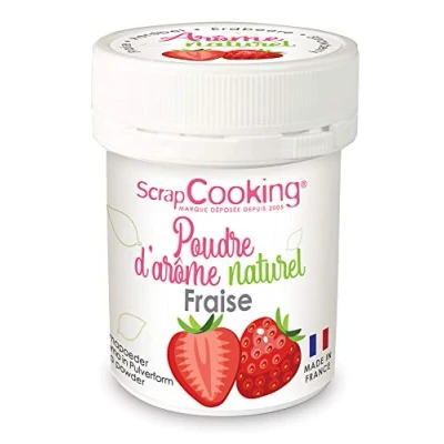 Afbeelding van Scrapcooking 4438 Aardbeienaromapoeder voor cake, gebak, desserts, 15 g