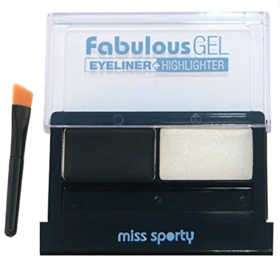Afbeelding van Miss Sporty Fabulous eyeliner en highlighter 001 Black &amp; White