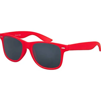 Afbeelding van Nerd zonnebril UV400 CAT 3 CE rubber retro stijl uniseks vintage bril met veerscharnier voor vrouwen mannen (verschillend)