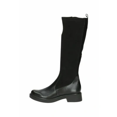 Afbeelding van Caprice Damen Eleganter Warmfutterstiefel mit flacher Sohle Reißverschluss Schwarz (BLACK COMB), 37,5