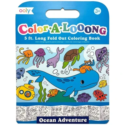 Afbeelding van Ooly uitvouwbaar kleurboek oceaan avontuur