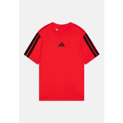 Afbeelding van adidas Performance TEE Junior Unisex Tshirt print voor kinderen, Maat: 176, Pure ruby/black