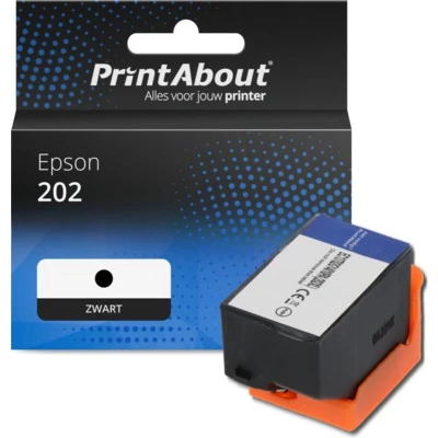 Afbeelding van Huismerk Epson 202 (C13T02E14010) Inktcartridge Zwart