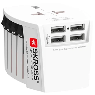 Afbeelding van Skross USB kabel 2.0 A stekker 1.20 m Wit Rond SKCA0001A M120CN