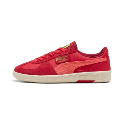 Afbeelding van Puma Ferrari Palermo Sneakers laag, Maat: 42.5, Rosso corsa peach frost Leer
