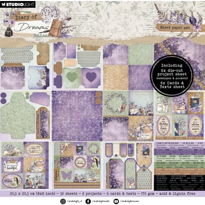 Afbeelding van Mixed Paper Pad Envelopes Diary of Dreams nr.296