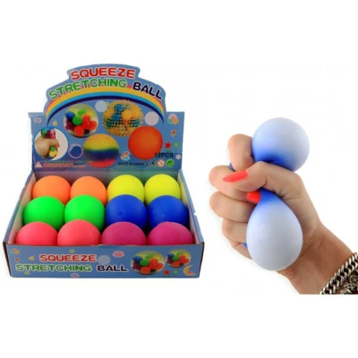 Afbeelding van 12 squeeze bal 7 cm. neon 9404