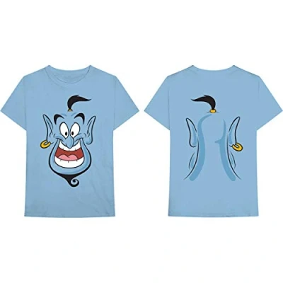 Afbeelding van Disney Aladdin Genie Heren T shirt M Blauw