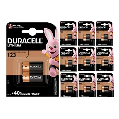 Afbeelding van Duracell Ultra Lithium CR123 batterijen 2 pack