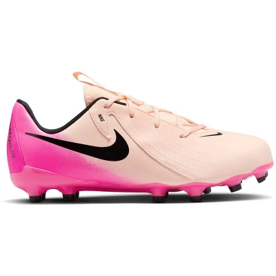 Afbeelding van Nike Performance Phantom GX II Academy Unisex Voetbalschoenen met kunststof noppen voor kinderen, Maat: 33, Crimson tint/black/pink blast