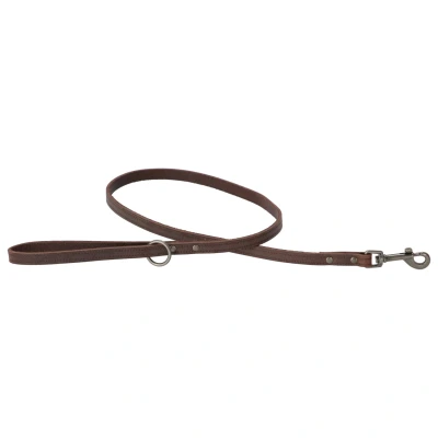 Afbeelding van Adori Looplijn Vintage Met Print Bruin Hondenriem 100x1.2 cm