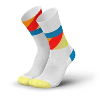 Afbeelding van INCYLENCE ULTRALIGHT Chaussettes de course pour homme et femme, respirantes très fines, 1 paire, Strides White Blue Inferno, 35 38 EU