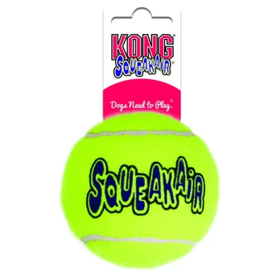 Afbeelding van Kong Squeakair Tennisbal Geel Met Piep MEDIUM 6,5 CM (1 stuk) (39467)