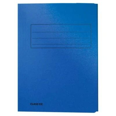 Afbeelding van Class&#039;ex dossiermap, 3 kleppen, blauw dossiermap