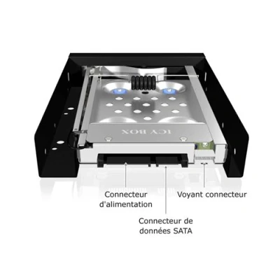 Image de Raidsonic icy box ib 2217sts wechselrahmen pour 25 hdd 2217asts