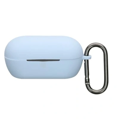 Afbeelding van kwmobile cover voor oordopjes case geschikt Sony WF C710N Trendy beschermhoes draadloze in lichtblauw