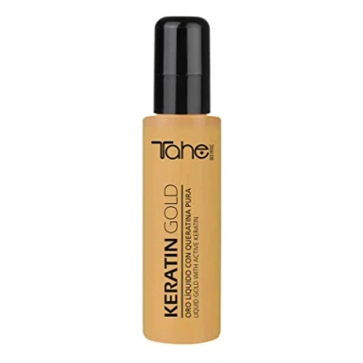 Afbeelding van Tahe Keratin Gold Haarserum met keratine, actieve plantaardige stamcellen en arganolie, 100 ml