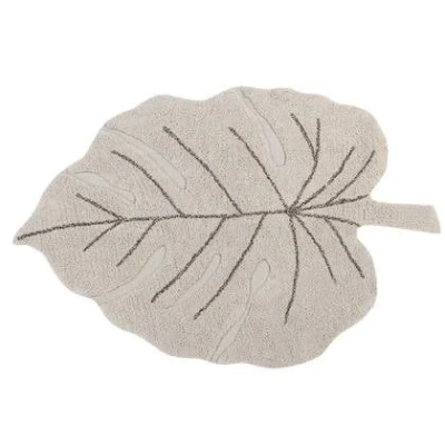 Afbeelding van Lorena Canals Wasbaar Vloerkleed Monstera Natural