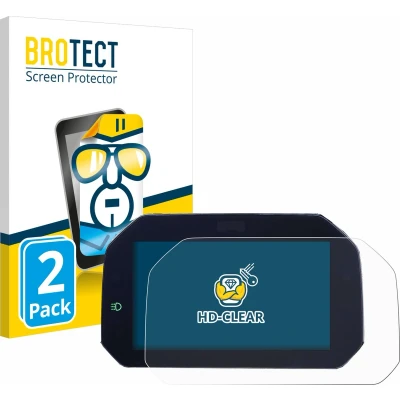 Afbeelding van BROTECT Screenprotector voor BMW F 900 XR 2019 Connectivity TFT 6.5&quot; Folie Beschermfolie transparant (2 Stuks)
