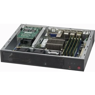 Afbeelding van Supermicro 1u server Box PC Fatx/Mitx, Kale