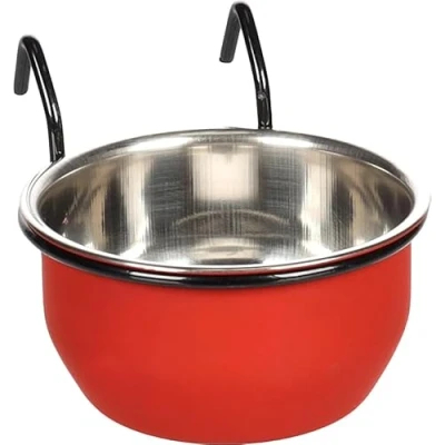 Afbeelding van Flamingo Avaro Eet En Drinkpot Knaagdier;vogel Haak Rood 150ml 8cm 1st