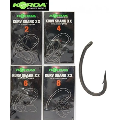 Image de Korda Kurv Shank XX Micro Barbed (10 pcs) Taille : crochet 8