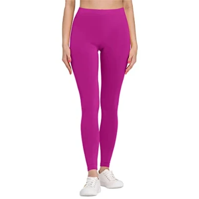 Afbeelding van Bellivalini BLV BLV50 147 LE Dames Leggings Sport Vrijetijdsbroek Lang Viscose Sporbroek Yogabroek Fuchsia2 XXL