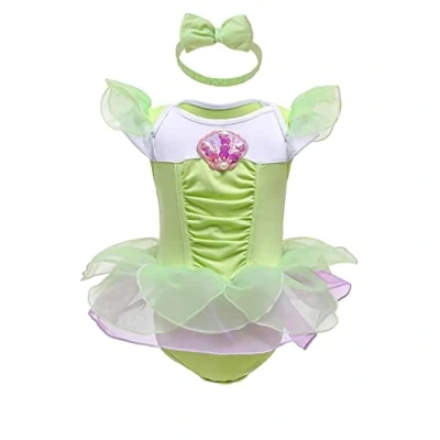 Afbeelding van Lito Angels Kostuum Fee Tinkerbell met hoofdband voor baby&#039;s, meisjes, maat 12 18 maanden