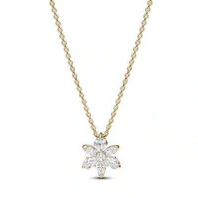 Afbeelding van Pandora Sparkling Herbarium Cluster Ketting, Dames, Maat: 45, Gold plated