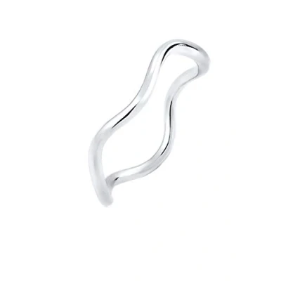 Afbeelding van Elli Ring Dames Golf Maritiem met Synthetische Opaal in 925 Sterling Zilver Verguld