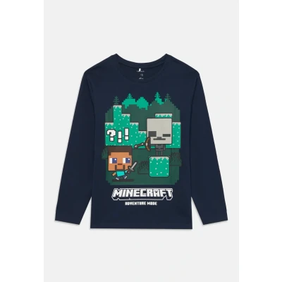 Afbeelding van Name it Nkmac Minecraft BOX Longsleeve voor kinderen, Maat: 146/152, Navy blazer