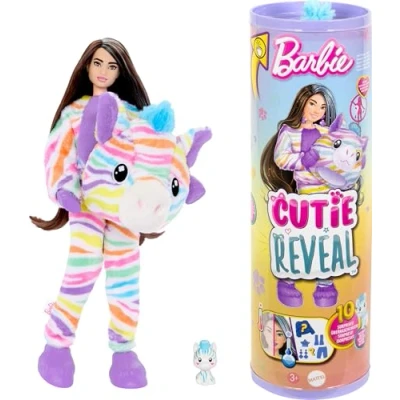 Image de Poupée Barbie Cutie Reveal Zèbre