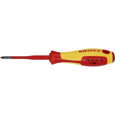 Afbeelding van Knipex Phillips® 98 24 01 SL VDE Kruiskop schroevendraaier PH 1 Koplengte: 80 mm