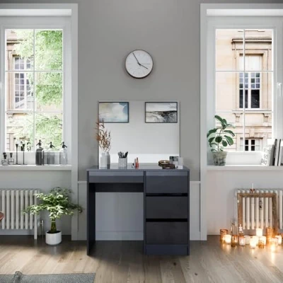 Afbeelding van Vicco Kaptafel Sherry, Antraciet, 90 cm met spiegel