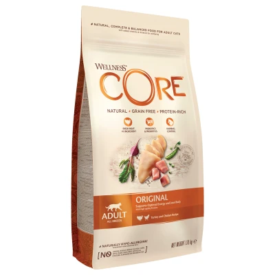 Afbeelding van Wellness Core Grain Free Cat Original Kalkoen&amp;Kip Kattenvoer 1.75 kg