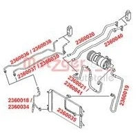 Afbeelding van METZGER 2360035 Hoge druk / lage drukleiding, airconditioning VOLKSWAGEN: Sharan I
